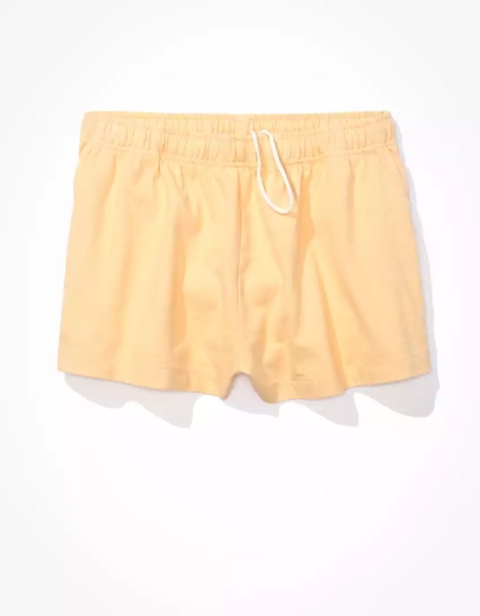 Shorts American Eagle AE Sun Set Knit Orange Femme | QXR-00560394